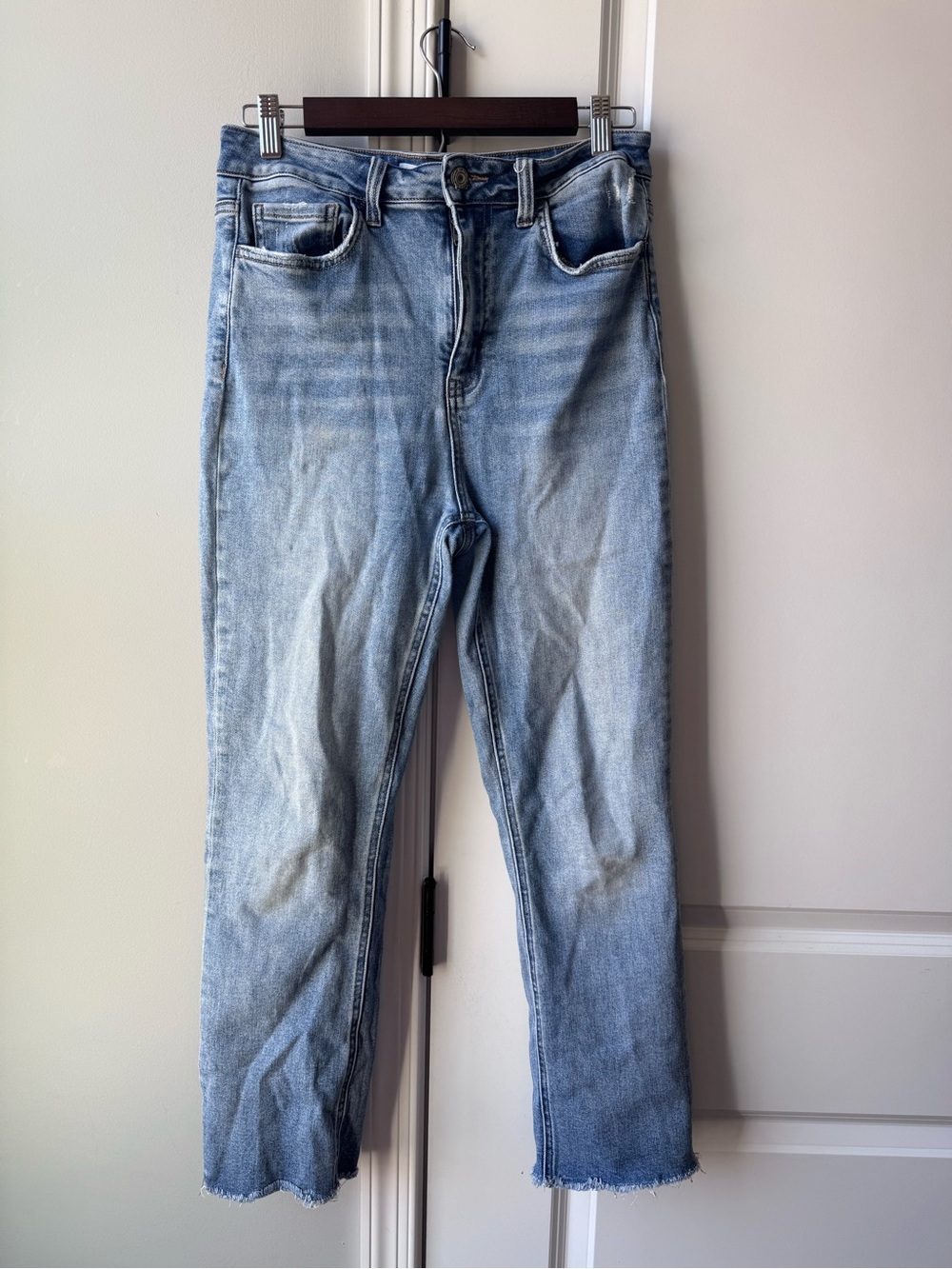 Light Blue Cropped Straight Women's Jeans